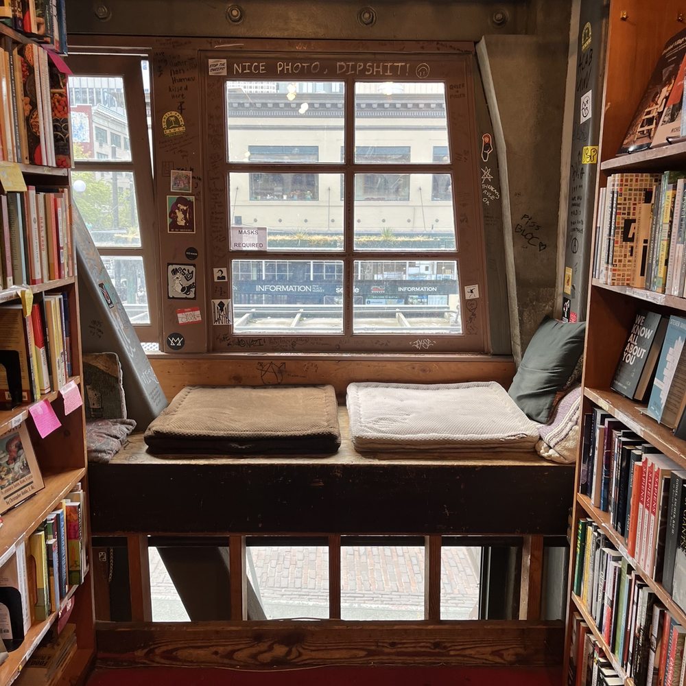 Left Bank Books Collective - Little nook to read in. - Bookstores Near Me - Seattle, Washington Left Bank Books Collective - Little nook to read in. - Bookstores Near Me - Seattle, Washington