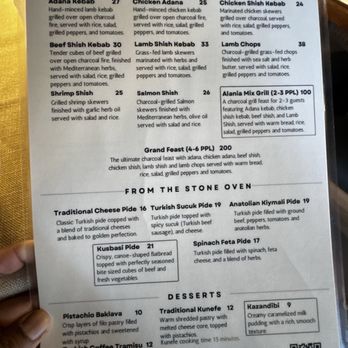 Alania Mediterranean Grill - Menu - Turkish Near Me - Dallas, Texas Alania Mediterranean Grill - Menu - Turkish Near Me - Dallas, Texas
