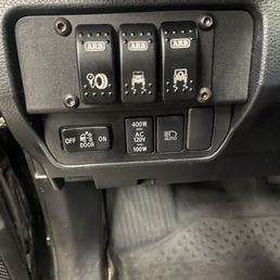 On board air, front and rear airlock switches all installed by A+!