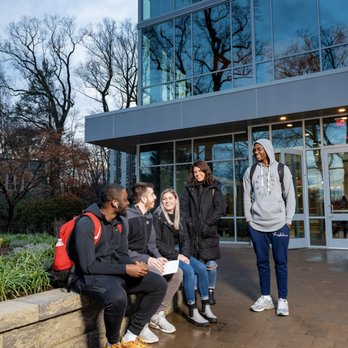 Rosemont College - Students hanging outside of the Community Center - Colleges & Universities Near Me - Bryn Mawr, Pennsylvania Rosemont College - Students hanging outside of the Community Center - Colleges & Universities Near Me - Bryn Mawr, Pennsylvania
