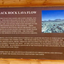 Black Rock Lava Flow - Some Black Rock Lava Flow history