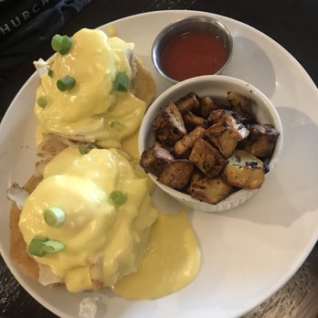 Mockingbird Kitchen - Eggs Benedict (with turkey) - New American Near Me - Fayetteville, Arkansas Mockingbird Kitchen - Eggs Benedict (with turkey) - New American Near Me - Fayetteville, Arkansas