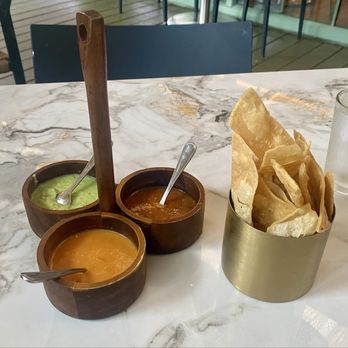 Tacos Del Cartel - Complimentary dip trio - Mexican Near Me - Baton Rouge, Louisiana