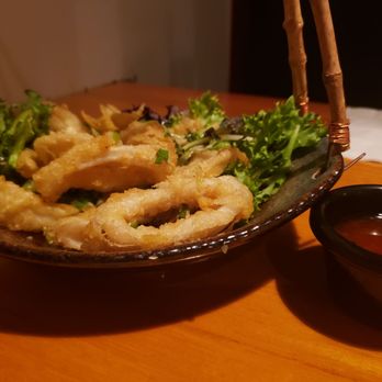 Pisces Sushi - Crispy calamari rings with sweet Thai chilli sauce - Sushi Bars Near Me - Charlotte, North Carolina Pisces Sushi - Crispy calamari rings with sweet Thai chilli sauce - Sushi Bars Near Me - Charlotte, North Carolina