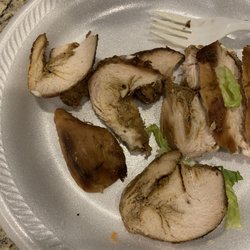 Jerk Palace Caribbean Cuisine - The striations in the chicken indicate its dryness!