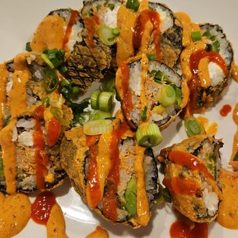 Blu Oyster - Volcano Roll - Seafood Near Me - Johns Island, South Carolina Blu Oyster - Volcano Roll - Seafood Near Me - Johns Island, South Carolina