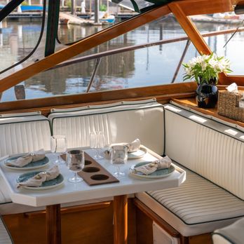 Sea Philly - M/V Phantom | Groups of 4-6 guests | Banquette shaded area for guests - Boat Tours Near Me - Philadelphia, Pennsylvania Sea Philly - M/V Phantom | Groups of 4-6 guests | Banquette shaded area for guests - Boat Tours Near Me - Philadelphia, Pennsylvania
