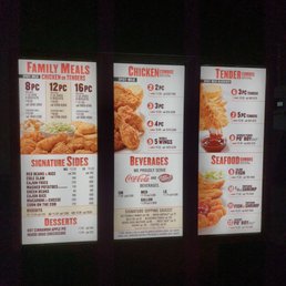 Drive in menu board