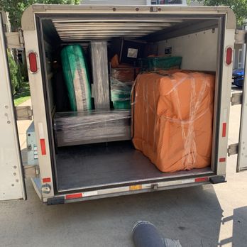 College Moving Nerds - Loading a trailer! - Movers Near Me - Dallas, Texas