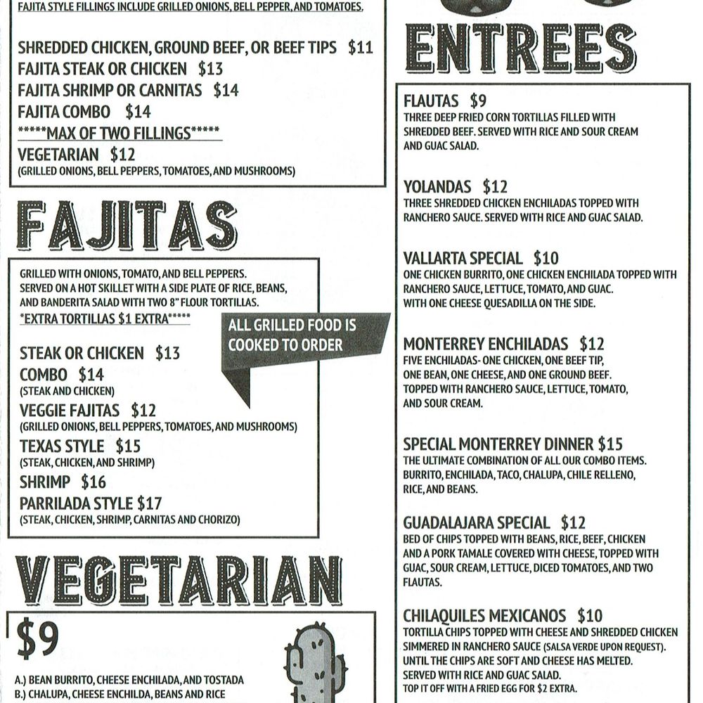 Monterrey - Menu from July 2021 page: 4/6 - Mexican Near Me - Knoxville, Tennessee Monterrey - Menu from July 2021 page: 4/6 - Mexican Near Me - Knoxville, Tennessee