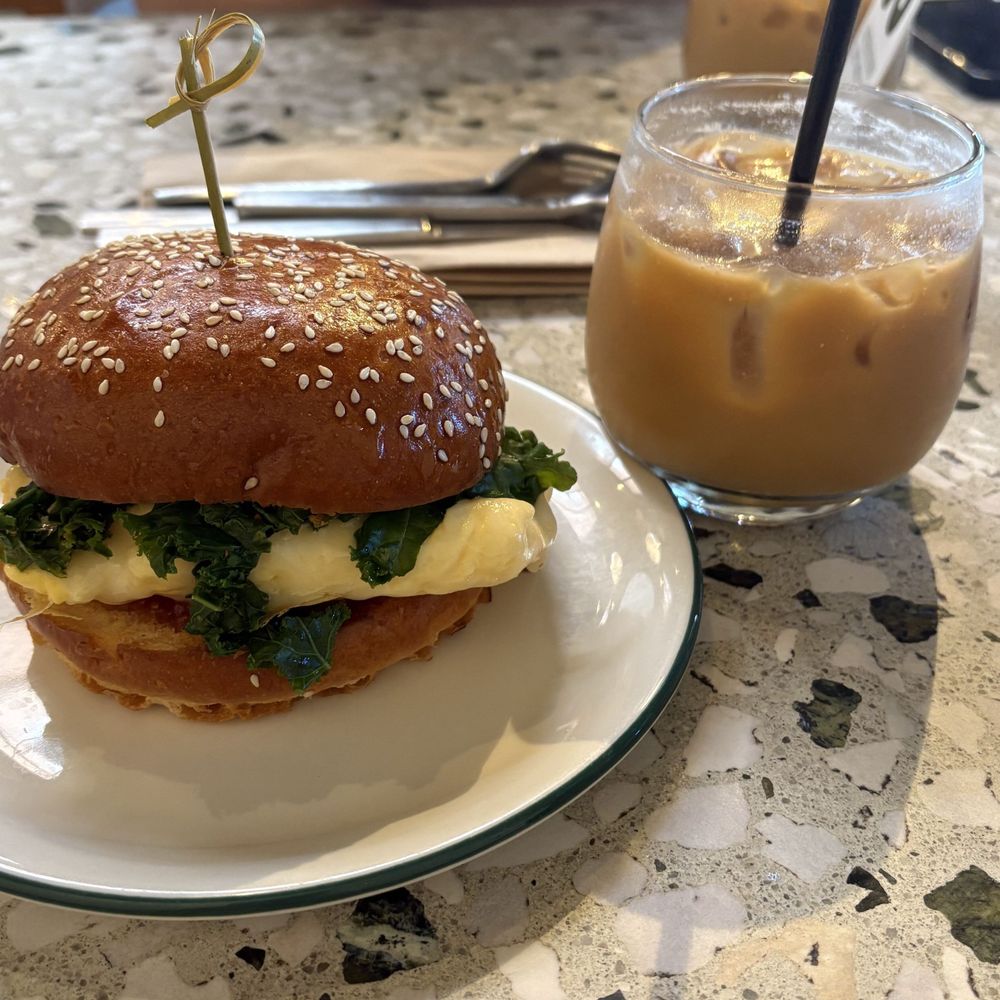 Highly Likely - harrissa kale egg sando and lavender latte - Coffee & Tea Near Me - Los Angeles, California Highly Likely - harrissa kale egg sando and lavender latte - Coffee & Tea Near Me - Los Angeles, California