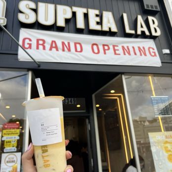 Suptea Lab - Mango Coco with Boba - Bubble Tea Near Me - Oakland, California
