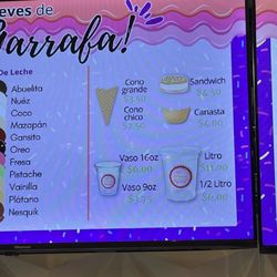 La Tradicional Nieves De Garrafa - Opciones para la nieve! Good prices!