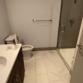 The Collins Apartments - Bathrooms are fine. Solid storage space. Shower stall. No bathtubs, which can be a bummer (shaving is more aerobatic). - Apartments Near Me - Philadelphia, Pennsylvania The Collins Apartments - Bathrooms are fine. Solid storage space. Shower stall. No bathtubs, which can be a bummer (shaving is more aerobatic). - Apartments Near Me - Philadelphia, Pennsylvania
