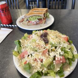 Louie's Diner - BLT and a green salad.