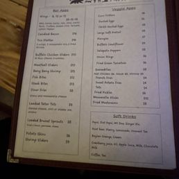 The menu The menu