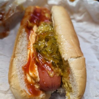 Pam's Bun 'N' Run - Hot Dog with ketchup, mustard, sweet relish, and cheese. The Hot Dogs are a MUST!! - Hot Dogs Near Me - Pleasant Valley, New York Pam's Bun 'N' Run - Hot Dog with ketchup, mustard, sweet relish, and cheese. The Hot Dogs are a MUST!! - Hot Dogs Near Me - Pleasant Valley, New York