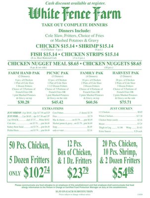 Menu photo 1 White Fence Farm Riverside, IL
