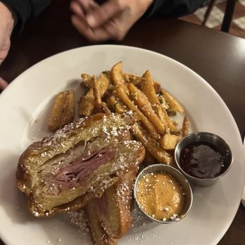Cafe Orleans - Battered & Fried Monte Cristo Sandwich - Cajun/Creole Near Me - Anaheim, California Cafe Orleans - Battered & Fried Monte Cristo Sandwich - Cajun/Creole Near Me - Anaheim, California