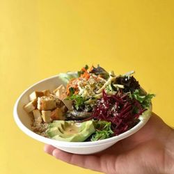Hearts Choices - Grains and greens bowl with smoked tofu
