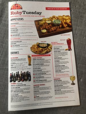 Menu photo 3 Ruby Tuesday Branson, MO