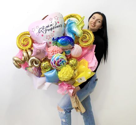 Magnificent bouquet of the balloons - We propose to make a lovely bouquet of the balloons for you and your close suitable for any holiday.
The price is indicated for a specific type of product. The number and availability of additional balloons depend on your request and are paid separately.
👉We are to use “Hi-float” to extend the floating time
👍The weight and packaging are included to the price.
🚖Free delivery
To order DM or WhatsApp/Telegram Magnificent bouquet of the balloons - We propose to make a lovely bouquet of the balloons for you and your close suitable for any holiday.
The price is indicated for a specific type of product. The number and availability of additional balloons depend on your request and are paid separately.
👉We are to use “Hi-float” to extend the floating time
👍The weight and packaging are included to the price.
🚖Free delivery
To order DM or WhatsApp/Telegram