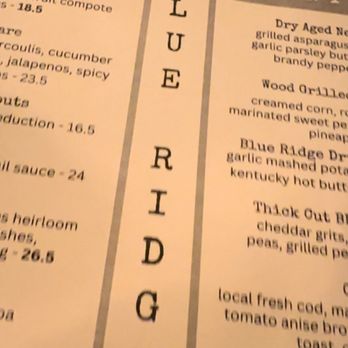 Blue Ridge Kitchen - Menu. - Southern Near Me - Sebastopol, California