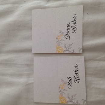 Calligraphy By Lisa - Place card personalized settings! - Signmaking Near Me Calligraphy By Lisa - Place card personalized settings! - Signmaking Near Me