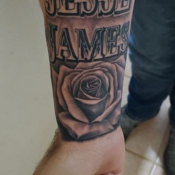 Lucky You Tattoo - Chino filling in my arm... - Tattoo Near Me - Manteca, California