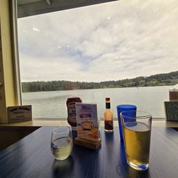 Starting with a glass of Chardonnay and a tapped beer