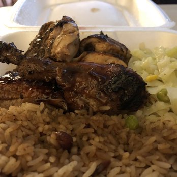 Ela’s Caribbean Grill - Jerk Bbq chicken, rice and cabbage - Caribbean Near Me - Willowick, Ohio