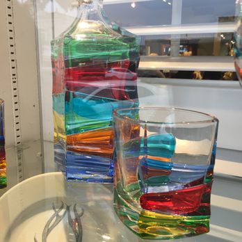 Grasshopper & Wild Honey - Colorful decanter and glass. - Art Galleries Near Me - Fredericksburg, Texas Grasshopper & Wild Honey - Colorful decanter and glass. - Art Galleries Near Me - Fredericksburg, Texas