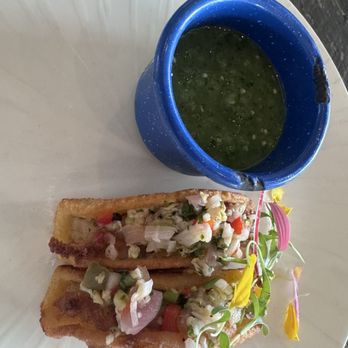 Caracol - Potato taquitos. Delicious. - Seafood Near Me - Houston, Texas