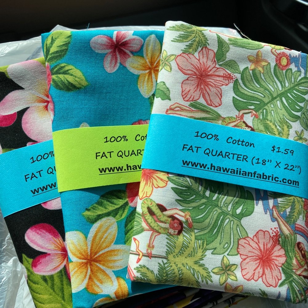 Hawaiian Fabric - Fat quarters - Fabric Stores Near Me - Honolulu, Hawaii