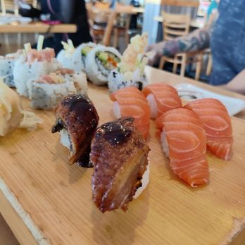 Sachiko Sushi - Spicy tuna, shrimp tempura, eel and salmon rolls. - Japanese Near Me - Tuscon, Arizona Sachiko Sushi - Spicy tuna, shrimp tempura, eel and salmon rolls. - Japanese Near Me - Tuscon, Arizona