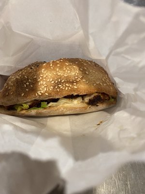 Photo of Antep Kabab - Montreal, QC, CA. Chicken sandwich (spicy)