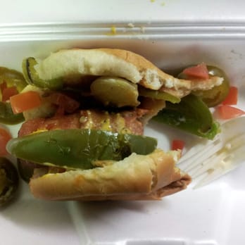 Fab Hot Dogs - What was left of my LA Street dog!! - Hot Dogs Near Me - Reseda, California