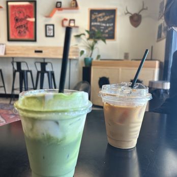 Three Ring Coffee - Iced Brown Sugar Matcha Latte 12oz, Honey Vanilla Latte 12oz - Coffee & Tea Near Me - Corona, California Three Ring Coffee - Iced Brown Sugar Matcha Latte 12oz, Honey Vanilla Latte 12oz - Coffee & Tea Near Me - Corona, California