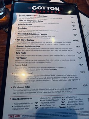 Menu photo 7 Cotton Manchester, NH
