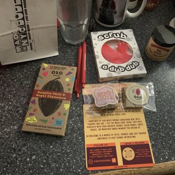 Elite Event: Made in NYC Bodega - Chocolate bar I purchased plus swag bag items! - Yelp Events Near Me - Brooklyn, New York