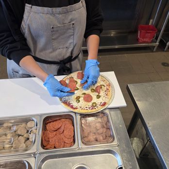 Fat Ear Pizza - Pizzas being prepared - Pizza Near Me - Victorville, California Fat Ear Pizza - Pizzas being prepared - Pizza Near Me - Victorville, California