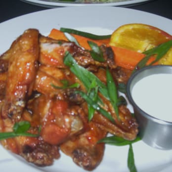 Fini's Landing - Prickly pear wings - New American Near Me - Tucson, Arizona