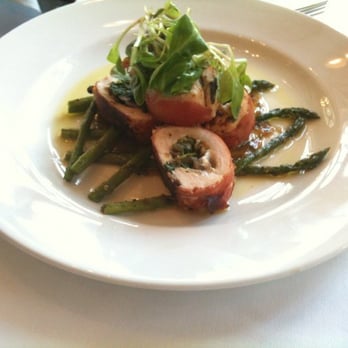 The Terrace Hotel Lakeland, Tapestry Collection by Hilton - Prosciutto wrapped chicken with asparagus and greens - Hotels Near Me - Lakeland, Florida The Terrace Hotel Lakeland, Tapestry Collection by Hilton - Prosciutto wrapped chicken with asparagus and greens - Hotels Near Me - Lakeland, Florida