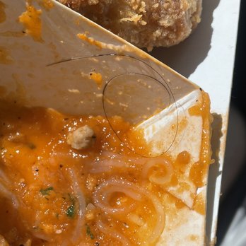 Jollibee - Chickenjoy W/ Palabok Fiesta and some Hair - Fast Food Near Me - Irvine, California Jollibee - Chickenjoy W/ Palabok Fiesta and some Hair - Fast Food Near Me - Irvine, California