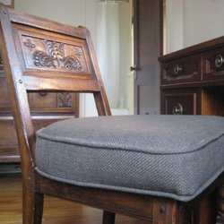 3 inch padding sturdy cotton cover...done in one day, great price too!