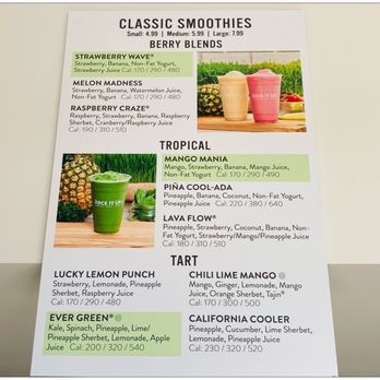 Juice It Up! - Smoothie Menu. - Juice Bars & Smoothies Near Me - La Crescenta, California Juice It Up! - Smoothie Menu. - Juice Bars & Smoothies Near Me - La Crescenta, California