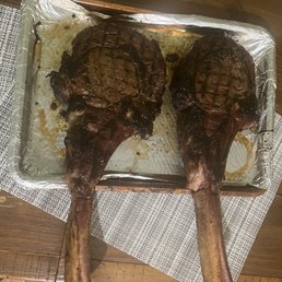 Tomahawk steaks.
