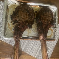 Old Fashioned Butcher - Tomahawk steaks.