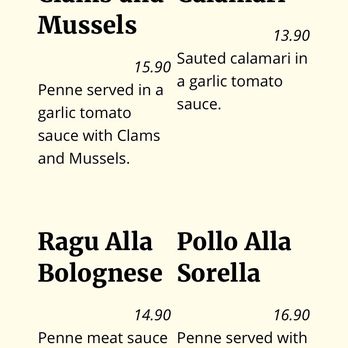 Sorella Caffe - Menu - Italian Near Me - Fairfax, California