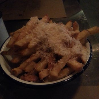 Cleaver - Double dipped duck fat fries with parmesan and truffle. Worth being fat for! - Modern European Near Me - Calgary, Alberta